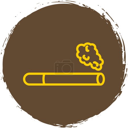 Ilustración de Icono de cigarrillo vector ilustración - Imagen libre de derechos
