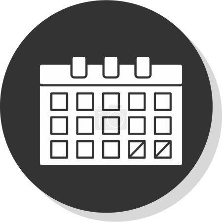 Illustration for Calendar icon, vector illustration simple design - Royalty Free Image