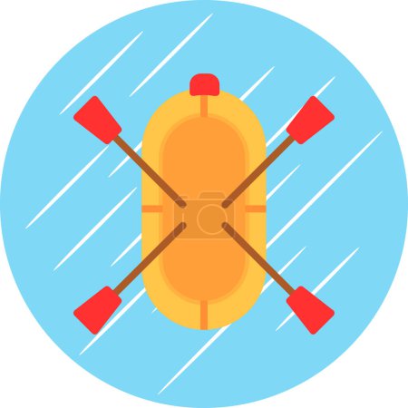 Ilustración de Ilustración vectorial de Rafting icono - Imagen libre de derechos