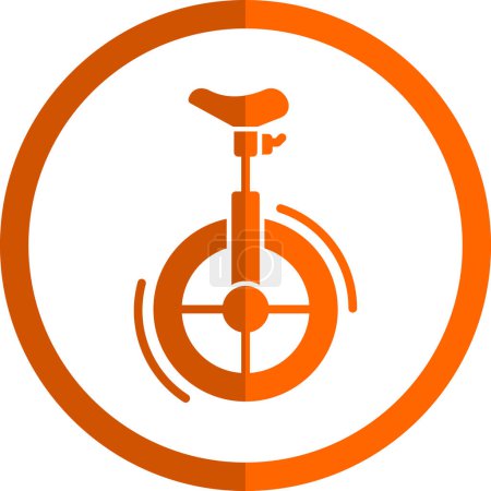vector illustration of the Unicycle icon