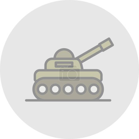 Ilustración de Icono del tanque, vector ilustración diseño simple - Imagen libre de derechos