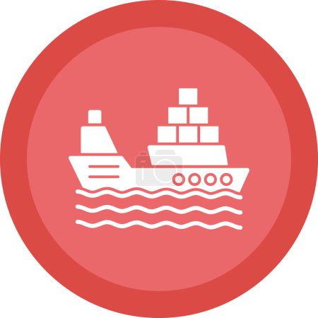 Illustration for Ship icon, vector illustration simple design - Royalty Free Image