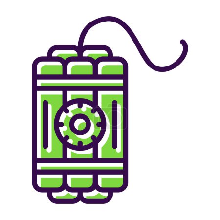 Illustration for Dynamite icon, vector illustration simple design - Royalty Free Image