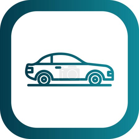 Téléchargez les illustrations : Icône web de voiture, illustration vectorielle - en licence libre de droit