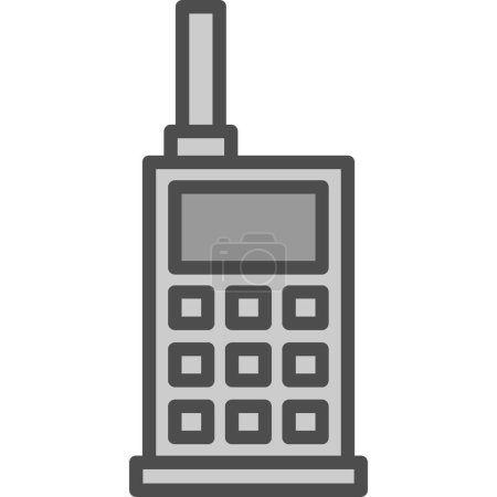 Illustration for Walkie talkie icon, vector illustration simple design - Royalty Free Image