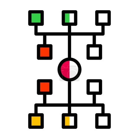 Ilustración de Algoritmo icono web, ilustración vectorial - Imagen libre de derechos