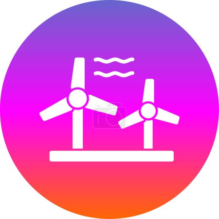 wind turbines icon. wind turbine vector illustration. renewable energy sign 