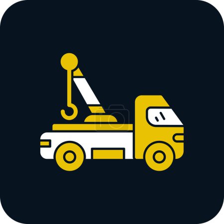Illustration for Vector illustration of Tow truck icon - Royalty Free Image