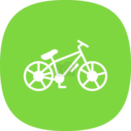 Ilustración de Bicicleta de montaña icono, vector de ilustración - Imagen libre de derechos