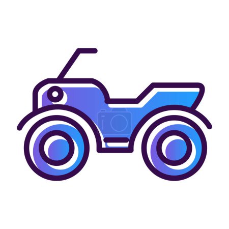 Téléchargez les illustrations : Illustration vectorielle d'icône de voiture ATV - en licence libre de droit