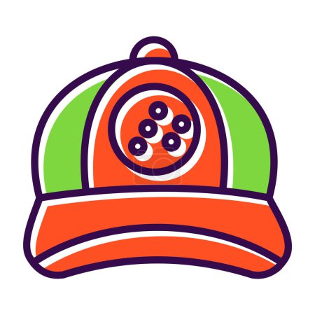 Illustration for Baseball cap. web icon simple illustration - Royalty Free Image