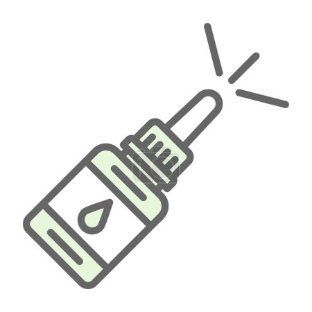 Illustration for Nasal spray icon. vector illustration - Royalty Free Image