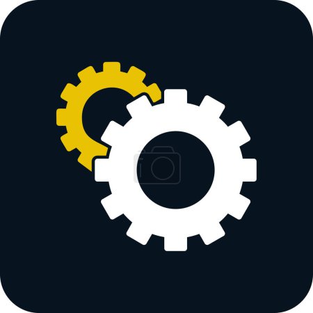 Illustration for Gears icon, vector illustration simple design - Royalty Free Image