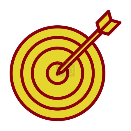 Illustration for Vector illustration of target icon - Royalty Free Image