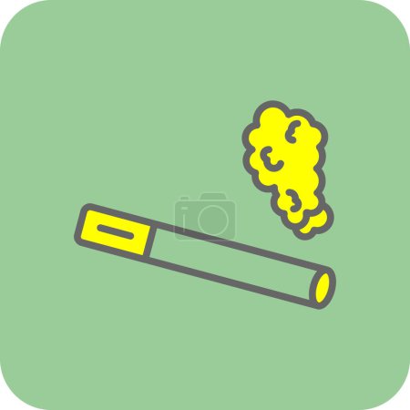 Ilustración de Cigarrillo simple fumar vector icono de diseño - Imagen libre de derechos