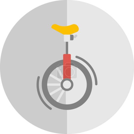 Illustration for Vector illustration of the Unicycle icon - Royalty Free Image
