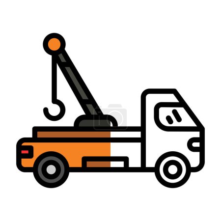 Téléchargez les photos : Illustration vectorielle de l'icône Tow Truck - en image libre de droit