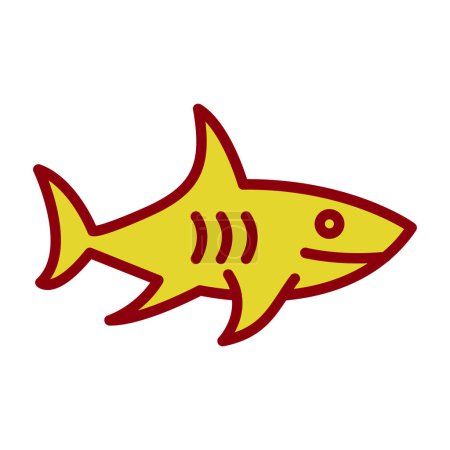 Illustration for Shark web icon, vector illustration - Royalty Free Image