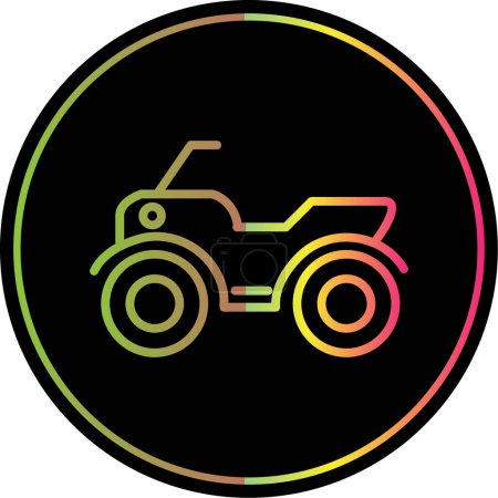Ilustración de ATV coche icono vector ilustración - Imagen libre de derechos