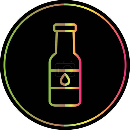 Ilustración de Icono de la botella de soda, ilustración vectorial - Imagen libre de derechos
