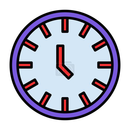 Ilustración de Icono del reloj, vector ilustración diseño simple - Imagen libre de derechos