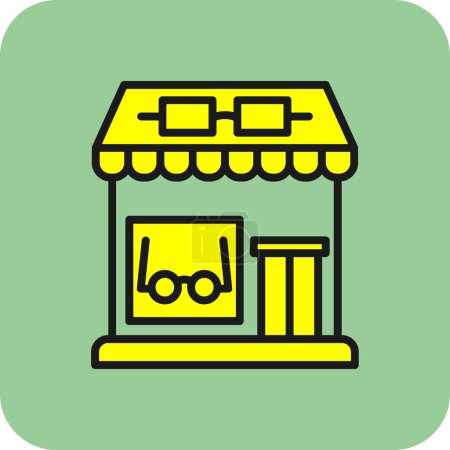 Illustration for Optical shop icon, simple vector illustration design - Royalty Free Image