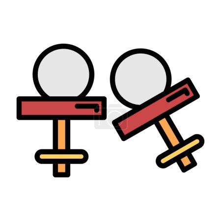 Illustration for Cufflinks icon sign vector,Symbol, logo - Royalty Free Image