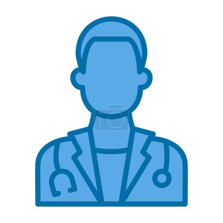 Téléchargez les illustrations : Médecin avatar vecteur icône illustration - en licence libre de droit