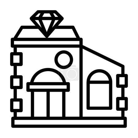 Ilustración de Joyería icono web tienda, vector de ilustración - Imagen libre de derechos