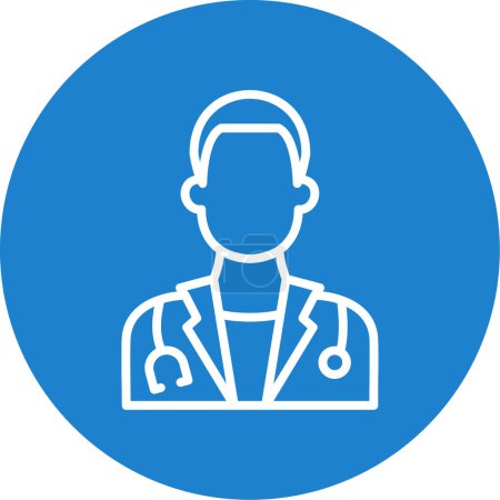 Illustration for Doctor avatar vector icon illustration - Royalty Free Image