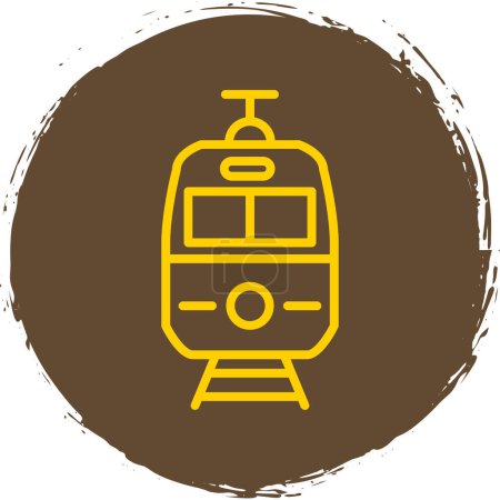 Illustration for Train icon, vector illustration simple design - Royalty Free Image