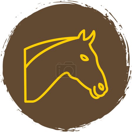 Illustration for Horse head icon, vector illustration - Royalty Free Image