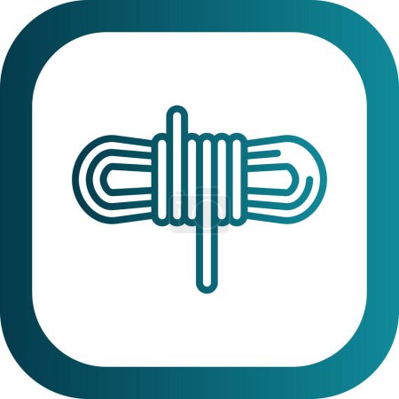 vector illustration of Rope flat icon
