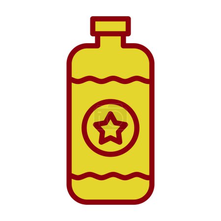 Téléchargez les illustrations : Illustration vectorielle de l'icône bouteille - en licence libre de droit