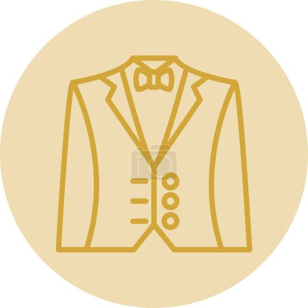 Illustration for Vector illustration of suit icon - Royalty Free Image