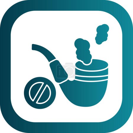 Ilustración de Fumar icono de tubería, vector ilustración diseño simple - Imagen libre de derechos