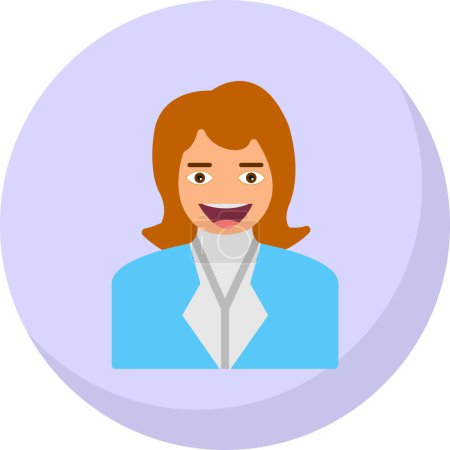 Illustration for Female avatar icon vector - Royalty Free Image
