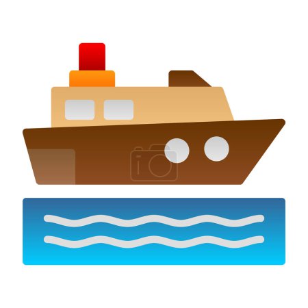 Illustration for Cruise ship vector illustration design - Royalty Free Image