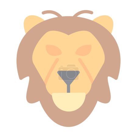 Illustration for Lion head icon, vector illustration simple design - Royalty Free Image