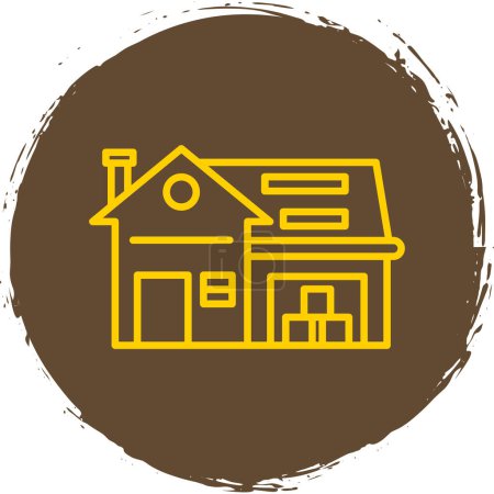 Illustration for House icon, vector illustration simple design - Royalty Free Image