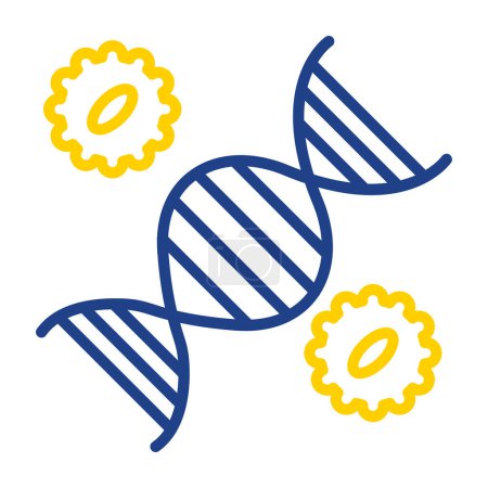 Illustration for Genetic engineering web icon, vector illustration - Royalty Free Image