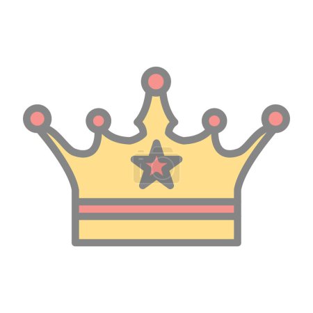 Illustration for Crown icon. vector illustration - Royalty Free Image