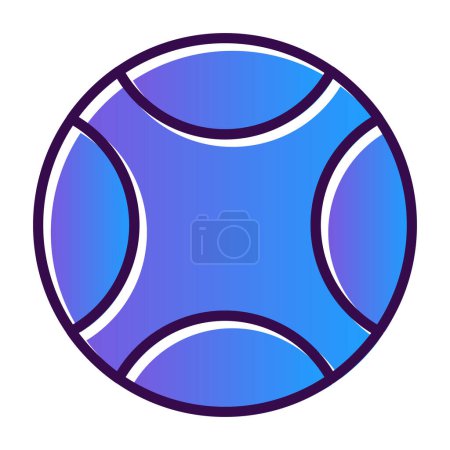 Illustration for Ball icon, vector illustration simple design - Royalty Free Image