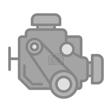 Illustration for Car engine icon, vector illustration simple design - Royalty Free Image