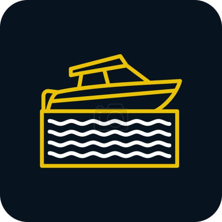 Illustration for Speed boat icon vector illustration - Royalty Free Image