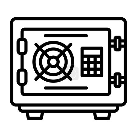Illustration for Safe box icon, vector illustration simple design - Royalty Free Image