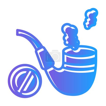 Illustration for Smoking pipe icon, vector illustration simple design - Royalty Free Image