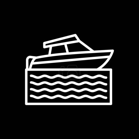 Ilustración de Speed boat icon vector illustration - Imagen libre de derechos