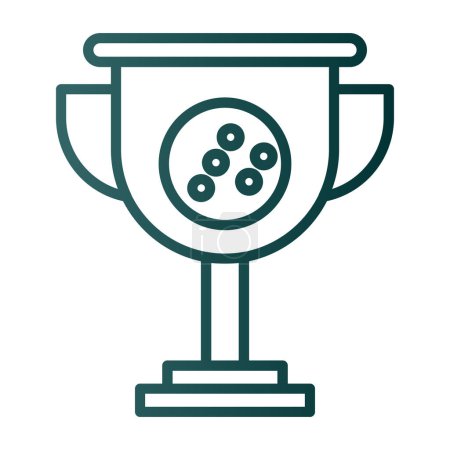 Illustration for Trophy icon vector. isolated contour symbol illustration - Royalty Free Image