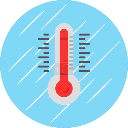 Ilustración de Temperatura icono web, ilustración vectorial - Imagen libre de derechos